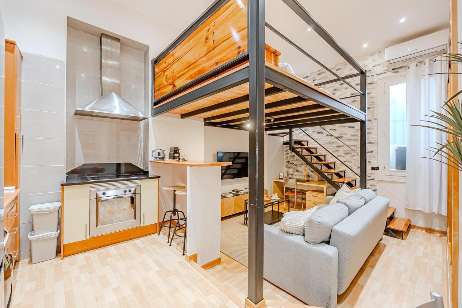 Increible Loft A 5 Min Del Retiro & Wizink Apartament